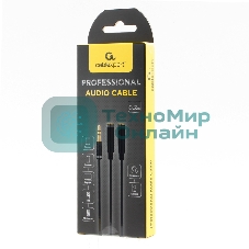 Кабель аудио Cablexpert CCAB-02-35MYHM-0.2MB. 3.5 Jack 4pin(M)/2х 3.5 Jack(F) наушники и микрофон, черный, 0.2м, блистер