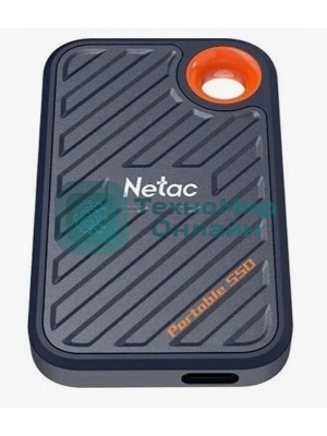 Внешний SSD Netac ZX20, 1TB, USB 3.2 Gen 2x2 Type-C, R/W 2000/1800, черный