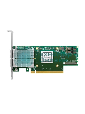 Адаптер Infiniband ConnectX®-6 VPI adapter card, HDR IB (200Gb/s) and 200GbE, dual-port QSFP56, PCIe4.0 x16, tall bracket
