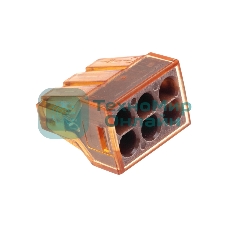 Экспресс-клемма Rexant СМК 773-606 с пастой, 6-проводная 0,75-4 мм² (блистер 5 шт/уп)