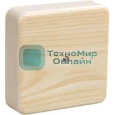 Коробка распаячная ОП 75х75х28 IP20 КМ41216-04 (6 клем. 6 кв.мм) сосна IEK UKO10-075-075-028-K34