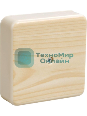 Коробка распаячная ОП 75х75х28 IP20 КМ41216-04 (6 клем. 6 кв.мм) сосна IEK UKO10-075-075-028-K34