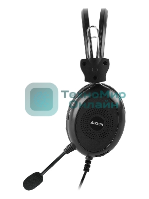 Гарнитура A4Tech HU-30 чёрный, проводная