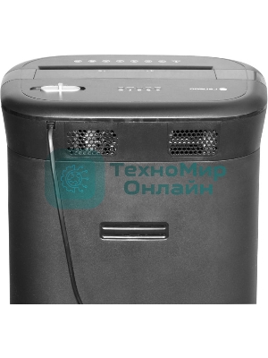 Шредер ГЕЛЕОС УМ28-4, DIN P-4 (4 ур-нь секр.), фрагмент 3,9х30мм, 19-21 лист (70г/м2), CD/пл.карты/скрепки/скобы, 28 литров