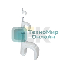 Скоба креп. круглая R9 (уп. 100 шт) ИЭК USK11-09-100