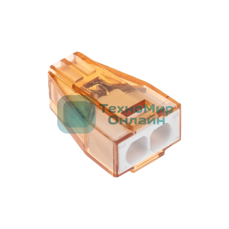 Экспресс-клемма Rexant СМК 773-602 с пастой, 2-проводная 0,75-4 мм² (блистер 5 шт/уп)