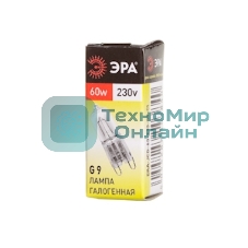 Лампа галогенная ЭРА G9-JCD-60-230V-Cl(100/1000/30000)