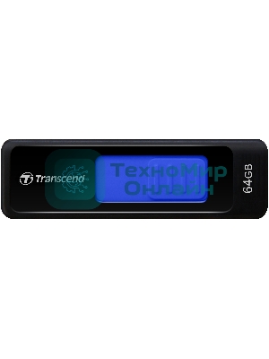 Флешка USB Transcend JetFlash 760 (TS64GJF760), 64Gb, USB 3.0, R/W 130/40, черный/синий