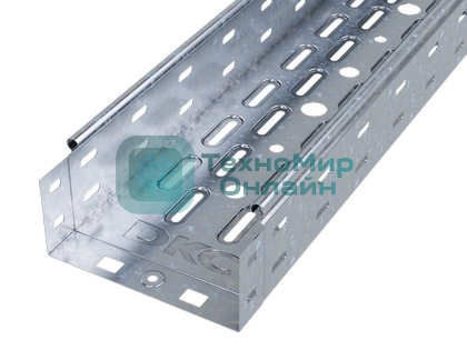 Лоток листовой перфорированный 150х100 L3000 сталь 0.7мм ДКС 35342