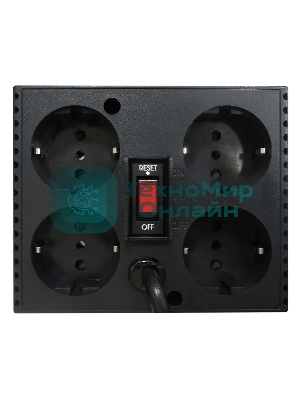 Стабилизатор напряжения Powercom TCA-2000 1000Вт 2000ВА черный