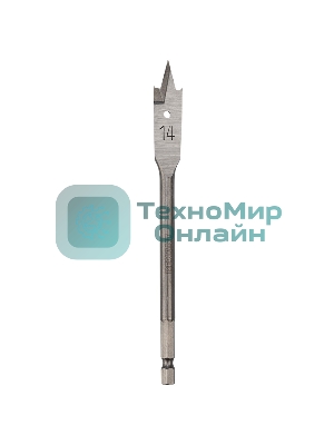 Сверло перовое по дереву 14х152 мм (шестигранный хвостовик) Kranz