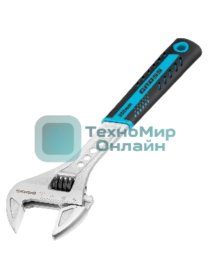 Ключ разводной Gross 15562 250 мм,CrV, двухкомпонентная ручка