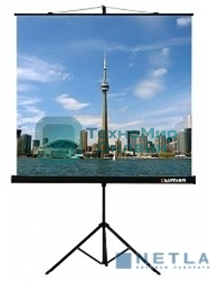 Экран на треноге Lumien 160x160см Eco View LEV-100105 1:1 напольный рулонный