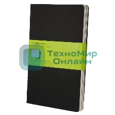 Блокнот Moleskine CAHIER JOURNAL XLarge 190х250 мм, обложка картон, 120 страниц, нелинованный, черный (3 шт)