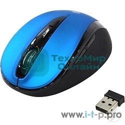 Мышь беспроводная беззвучная Smartbuy 612AG синяя, Blue LED SBM-612AG-BK