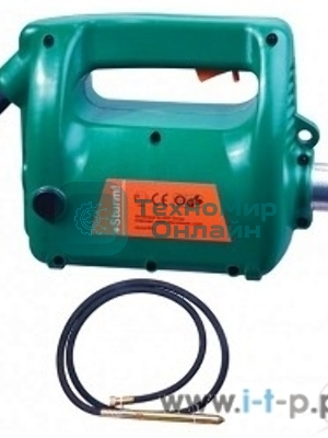 Вибратор Sturm! CV7120 2000Вт вал 4м булава 38мм портативный для бетона