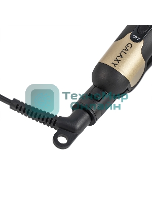 Выпрямитель для волос Galaxy Line GL 4519 черный/золотистый, 24 мм, 180 °C, 1 режим