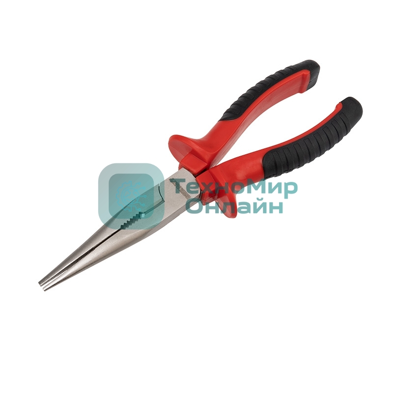 Тонкогубцы Rexant 200 мм никелированные, двухкомпонентные рукоятки