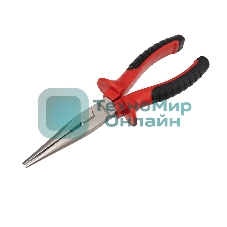 Тонкогубцы Rexant 200 мм никелированные, двухкомпонентные рукоятки