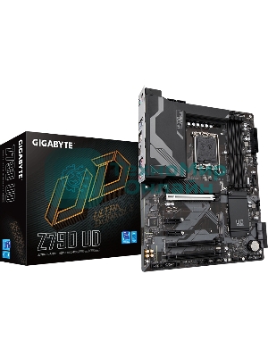Материнская плата Gigabyte Z790 UD, LGA 1700, Intel Z790, 4xDDR5, 6xSATA, 3xM.2, 1xPCI-E 5.0 x16, 1xPCI-E 4.0 x4, 1xPCI-E 3.0 x1, 1xHDMI, 1xDP, 1x 2.5Gb LAN, 4xUSB-A 2.0, 4xUSB-A 3.2 Gen 1, 1xUSB-A 3.2 Gen 2, 1xUSB-C 3.2 Gen 2x2, 7.1, ATX
