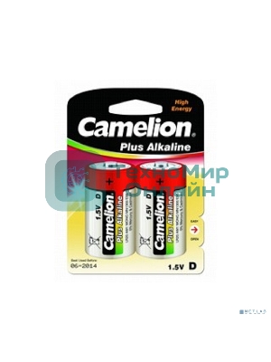 Батарейка Camelion LR20 Plus Alkaline BL-2 1.5В