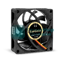 Вентилятор для корпуса ExeGate EX07015B3P черный, 70 мм, 3000 об/мин, 27 дБ, 3 pin