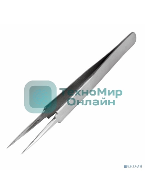 Пинцет прямой с закругленными кончиками Rexant 125 мм (блистер)