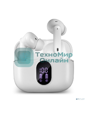 Наушники TWS SVEN E-310B белый, внутриканальные, Bluetooth, сенсорное управление, до 4 ч