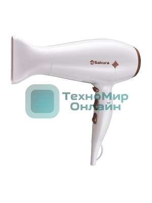 Фен SAKURA SA-4048W белый, 2200 Вт