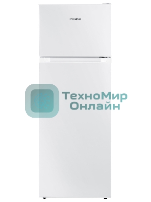 Холодильник Hyundai CT2551WT белый двухкамерный 166/40л морозилка сверху