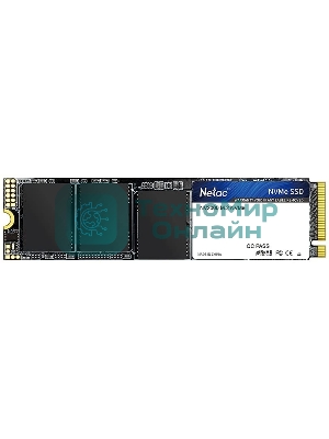 Накопитель SSD Netac NV2000, 256Gb, PCIe 3.0 x4, M.2 2280, NVMe, R/W 2500/1000