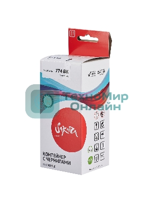 Контейнер с чернилами Sakura C13T77414A (774 BK) для Epson, черный, 7000 к., 140 мл.