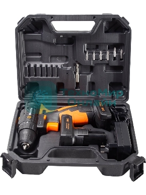 Дрель-шуруповерт аккумуляторная Вихрь ДА-24Л-2К/Б 72/14/24, Аккумуляторная, 24В, 2 АКБ, Кейс