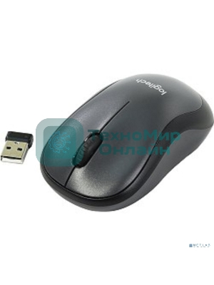 Мышь беспроводная Logitech M220 SILENT черный/серый, 1000 dpi, радиоканал, USB, кнопки - 3
