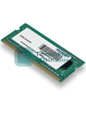 Оперативная память Patriot, DDR3, 4GB (1x4 GB), 1600 MHz, CL11, SO-DIMM