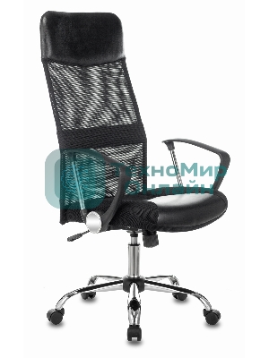 Кресло Бюрократ CH-600SL черный, экокожа