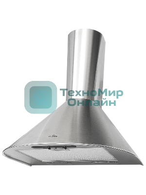 Вытяжка каминная Elikor Эпсилон 50Н-430-П3Л нержавеющая сталь/серебро, 50 см, 430 куб. м/ч, 54 дБ