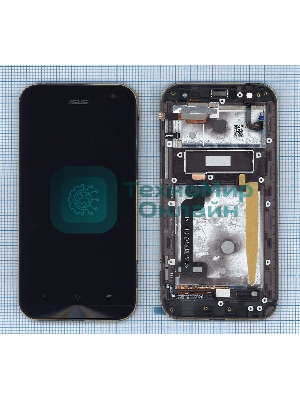 Дисплей для Asus ZX551ML с рамкой, черный