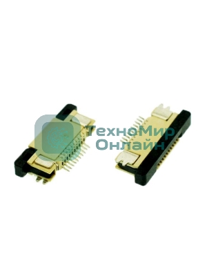 Разъем FPC Half Coverage Top Contact 0.5K-BS-32PWB 32 pin высота 2мм шаг 0,5мм