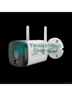 Уличная цилиндрическая IP-видеокамера Dahua DH-IPC-HFW1339DTK1-SW-PV 2.8 WI-FI SmartDualLight 3Мп; 1/2.8” CMOS; объектив 2.8мм; обнаружение людей, микрофон, ИК 30м, LED 30м, IP67, металл/пластик