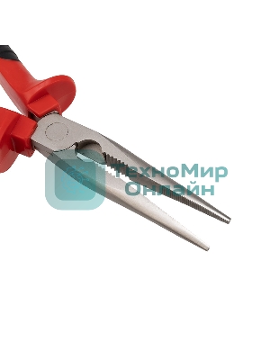Тонкогубцы Rexant 200 мм никелированные, двухкомпонентные рукоятки