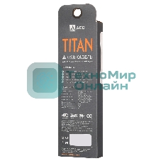 Кабель USB ACD-Titan Type-C ~ USB-A Нейлон, 1м, желто-черный