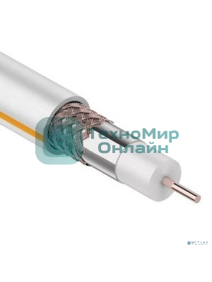 Кабель коаксиальный PROconnect SAT 703 B, Cu/Al/Cu, 64%, 75 Ом, бухта 100 м, белый