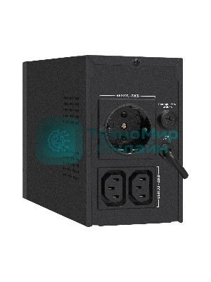 Источник бесперебойного питания ExeGate Power Smart ULB-650.LCD.AVR.1SH.2C13 650VA/360W, LCD, AVR,1*Schuko+2*C13, металлический корпус, черный