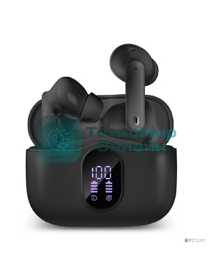 Наушники TWS SVEN E-315B черный, внутриканальные, Bluetooth, сенсорное управление, до 5 ч