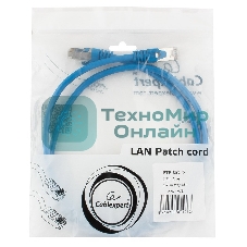 Патч-корд FTP Cablexpert cat.6, 1м, литой, многожильный, черный