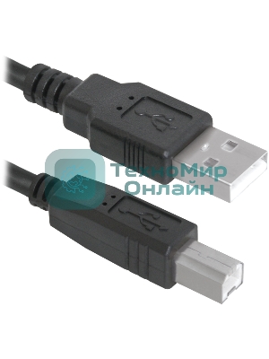 Кабель USB Defender USB04-10 USB2.0 AM-BM, 3.0м