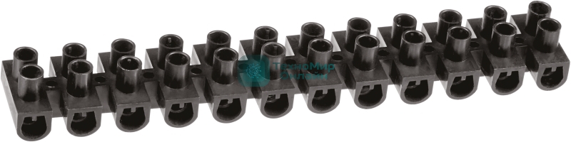 Колодка клеммная Navigator 2.5х10кв.мм 12пар NTB-UPP-S12-10/BL полипропилен черный