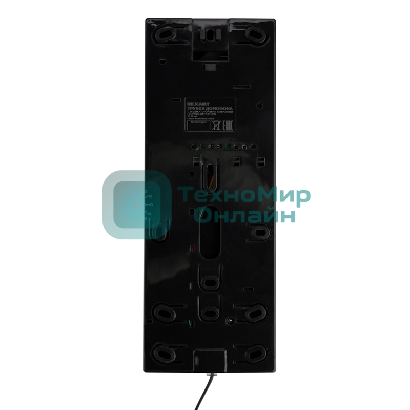Трубка домофона с индикатором и регулировкой звука Rexant RX-320 черная
