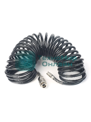 Шланг спиральный для пневмоинструмента PATRIOT PU 86x8мм полиамид быстросъем.